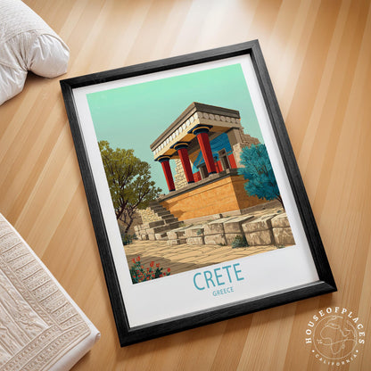 Crete travel poster – view 2