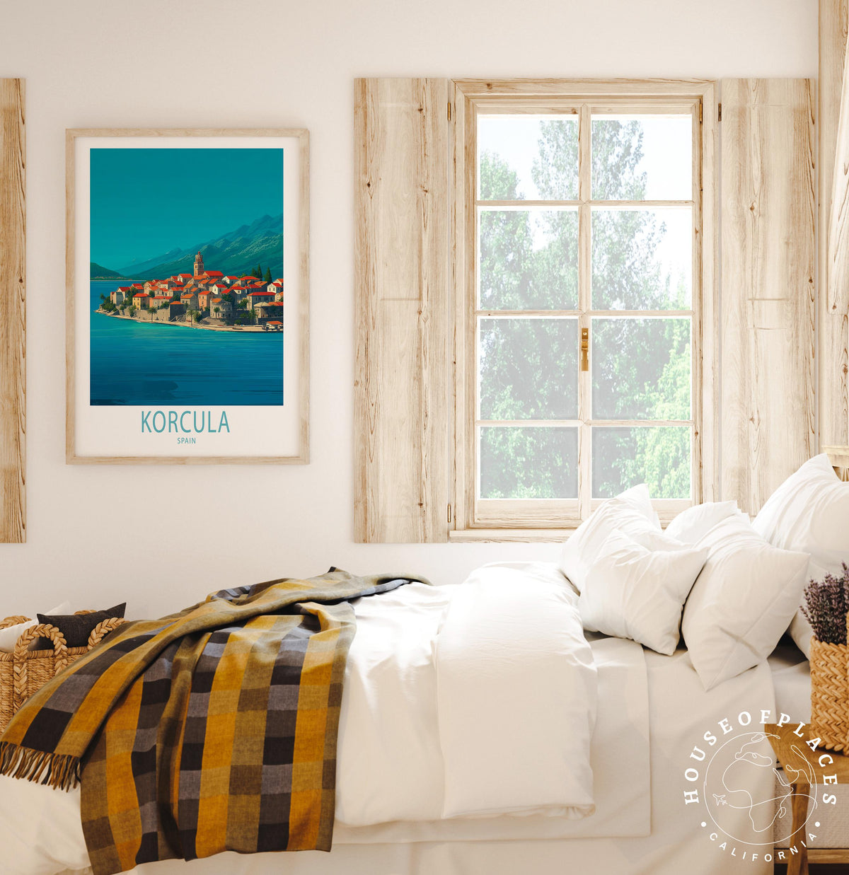 Korcula travel poster – view 7