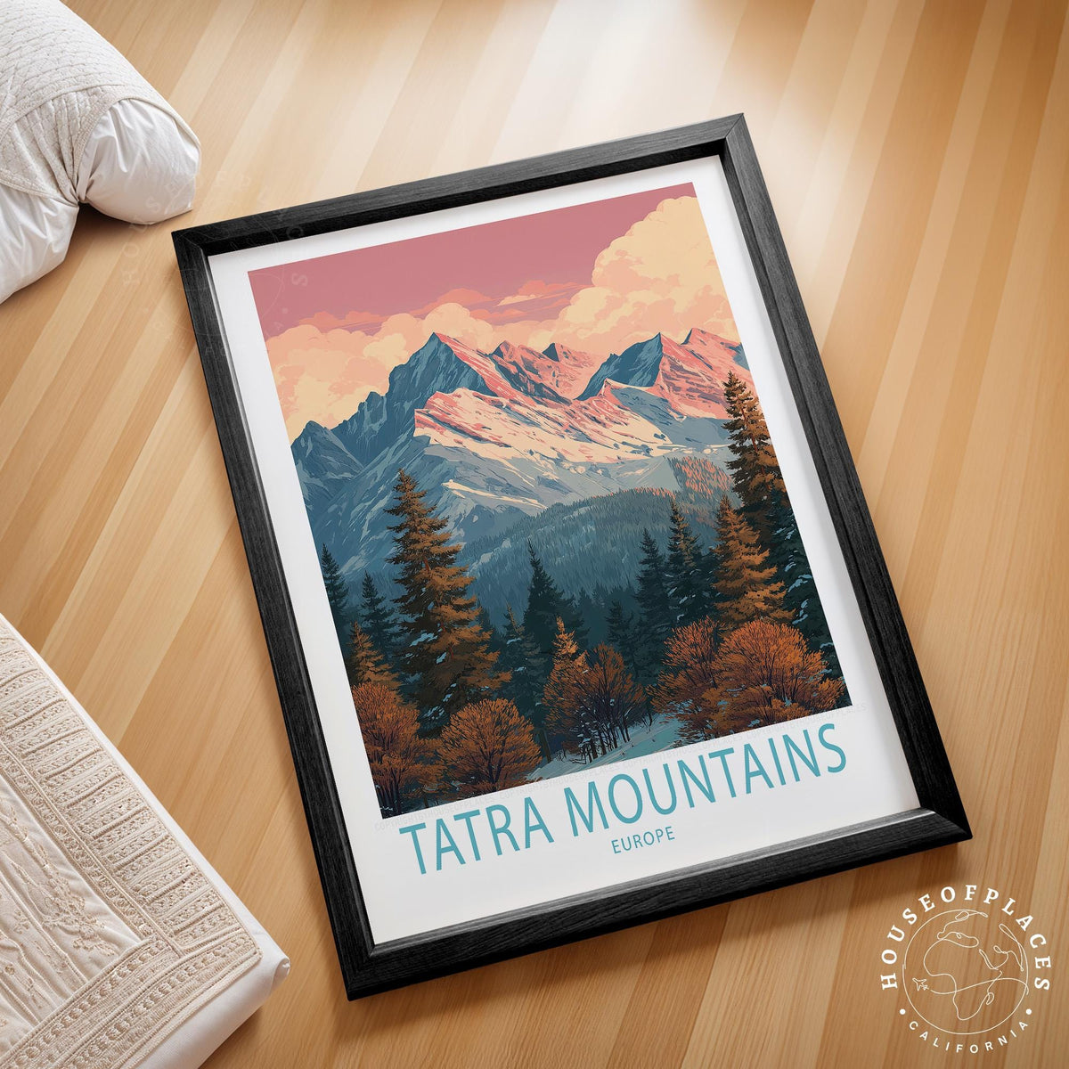 Tatra Mountains Europe travel poster – view 2