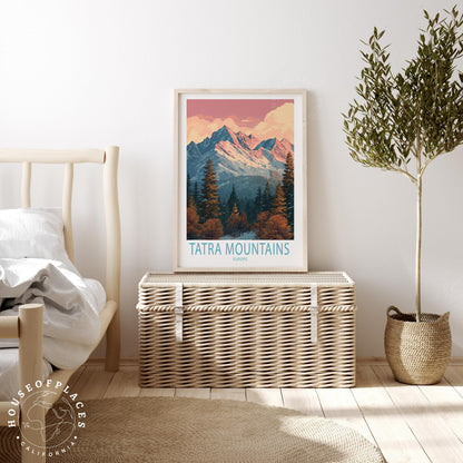 Tatra Mountains Europe travel poster – view 3