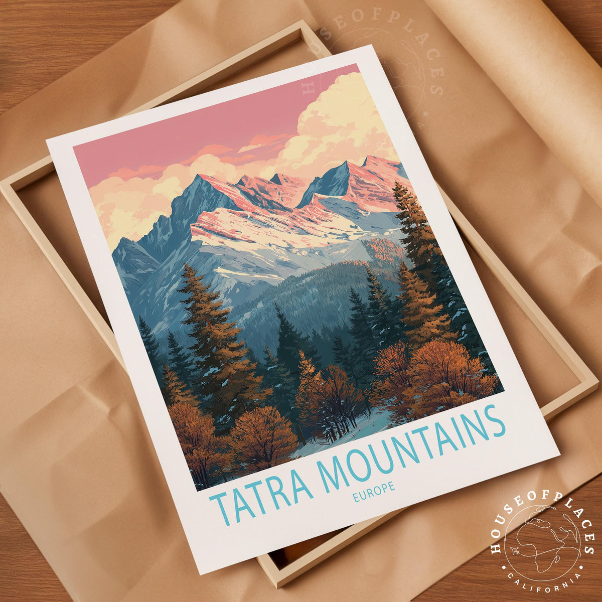 Tatra Mountains Europe travel poster – view 10