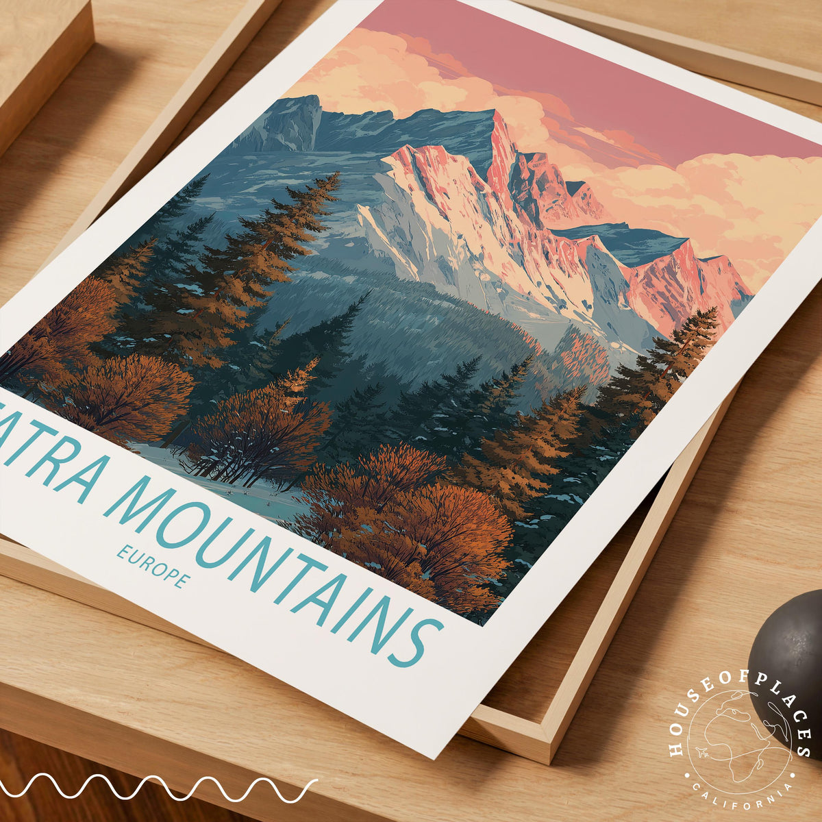 Tatra Mountains Europe travel poster – view 4