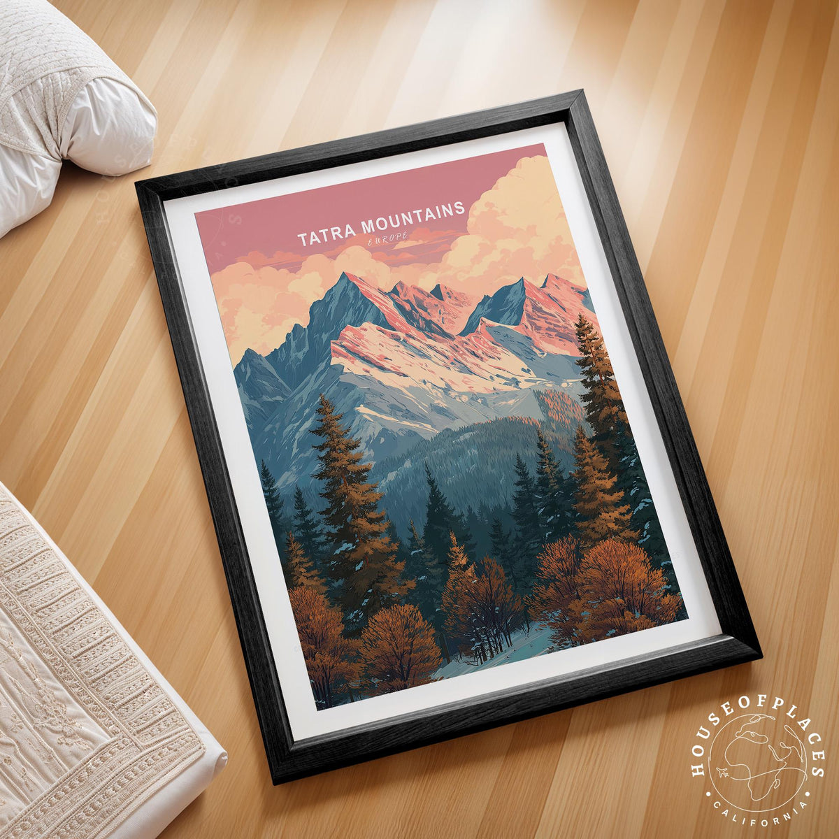 Tatra Mountains Europe travel poster – view 2