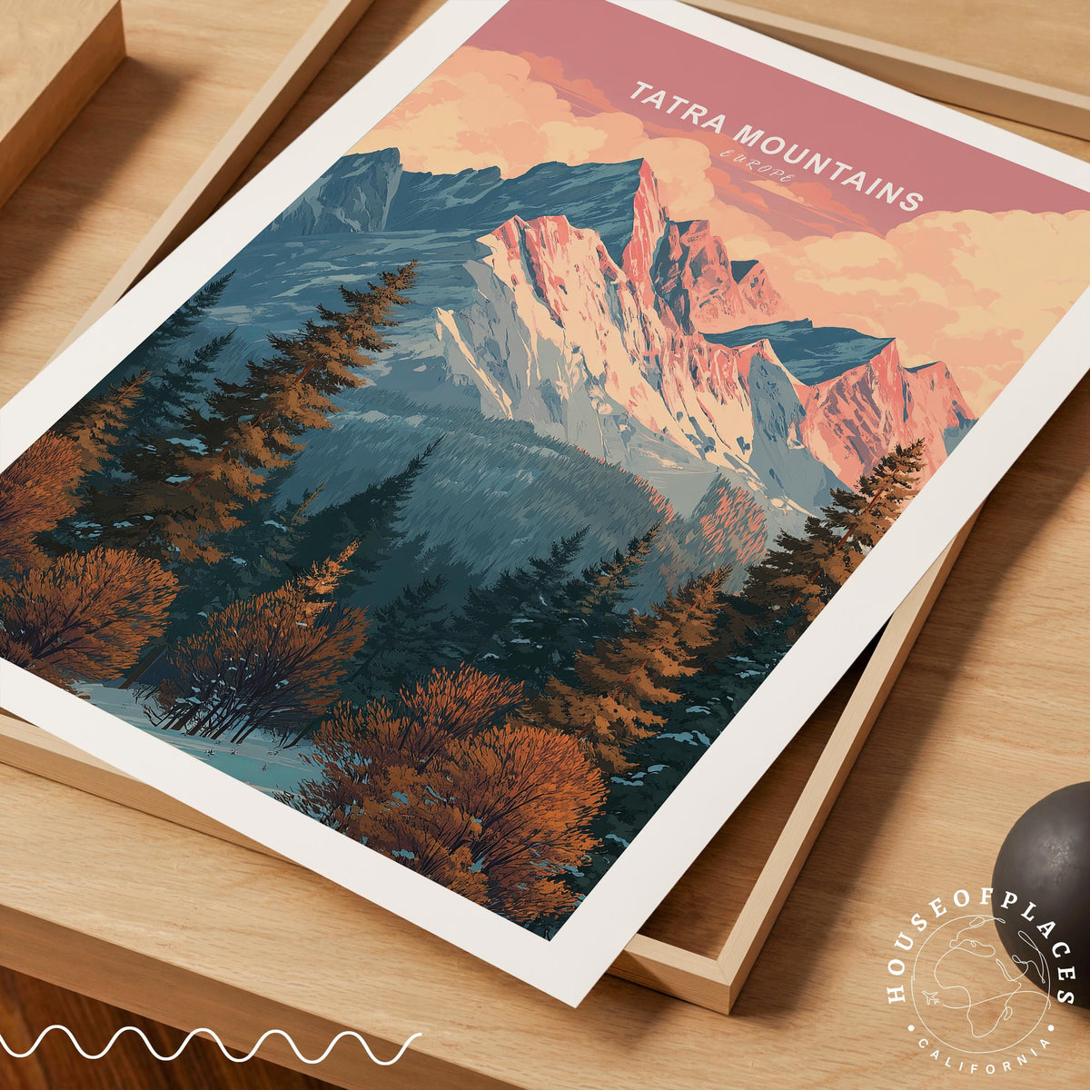 Tatra Mountains Europe travel poster – view 4