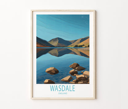 Wasdale Travel Poster – United Kingdom Wall Art Print