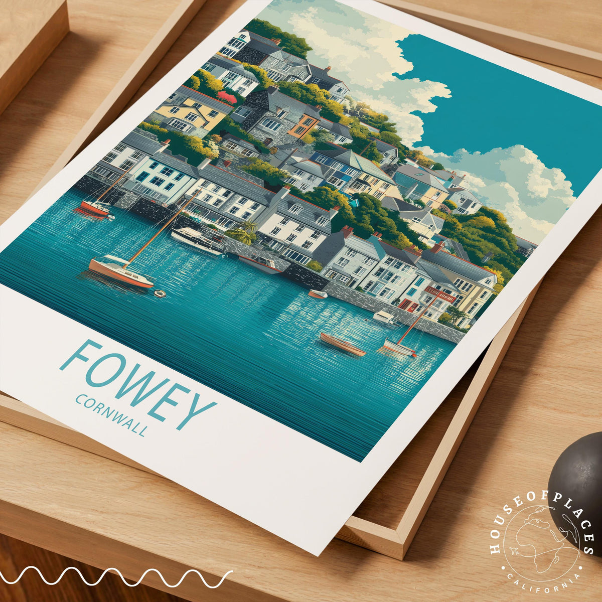 Fowey travel poster – view 7