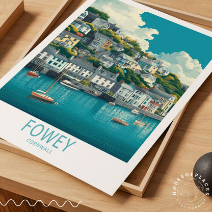 Fowey travel poster – view 7