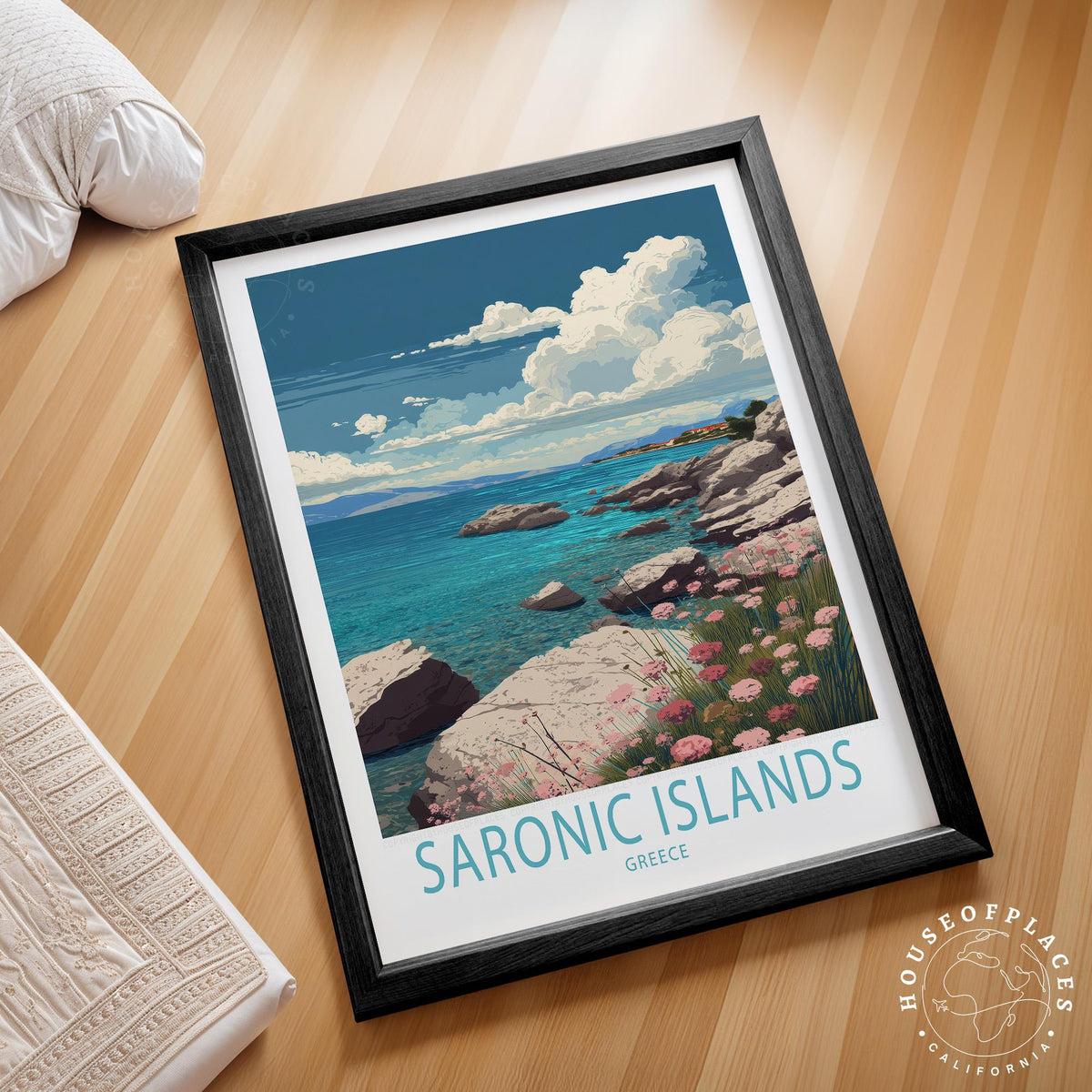 Saronic Islands travel poster – view 2