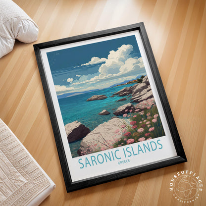 Saronic Islands travel poster – view 2