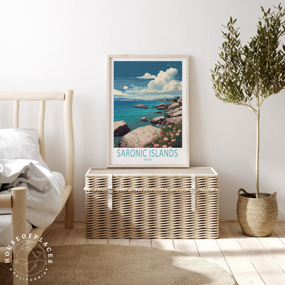 Saronic Islands travel poster – view 3