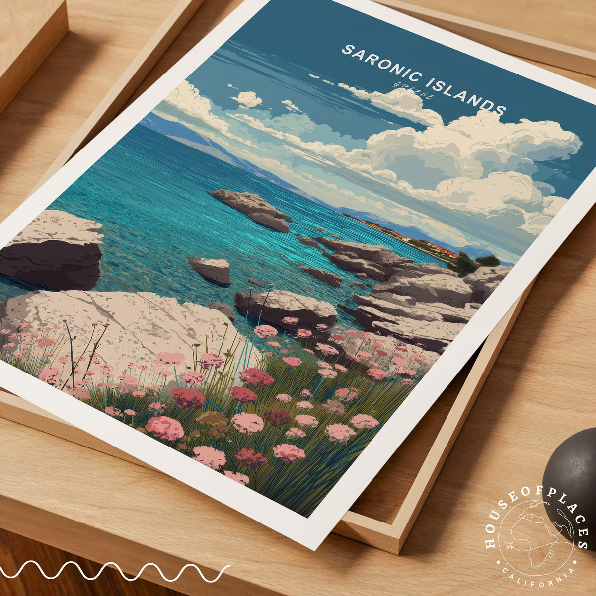 Saronic Islands travel poster – view 7