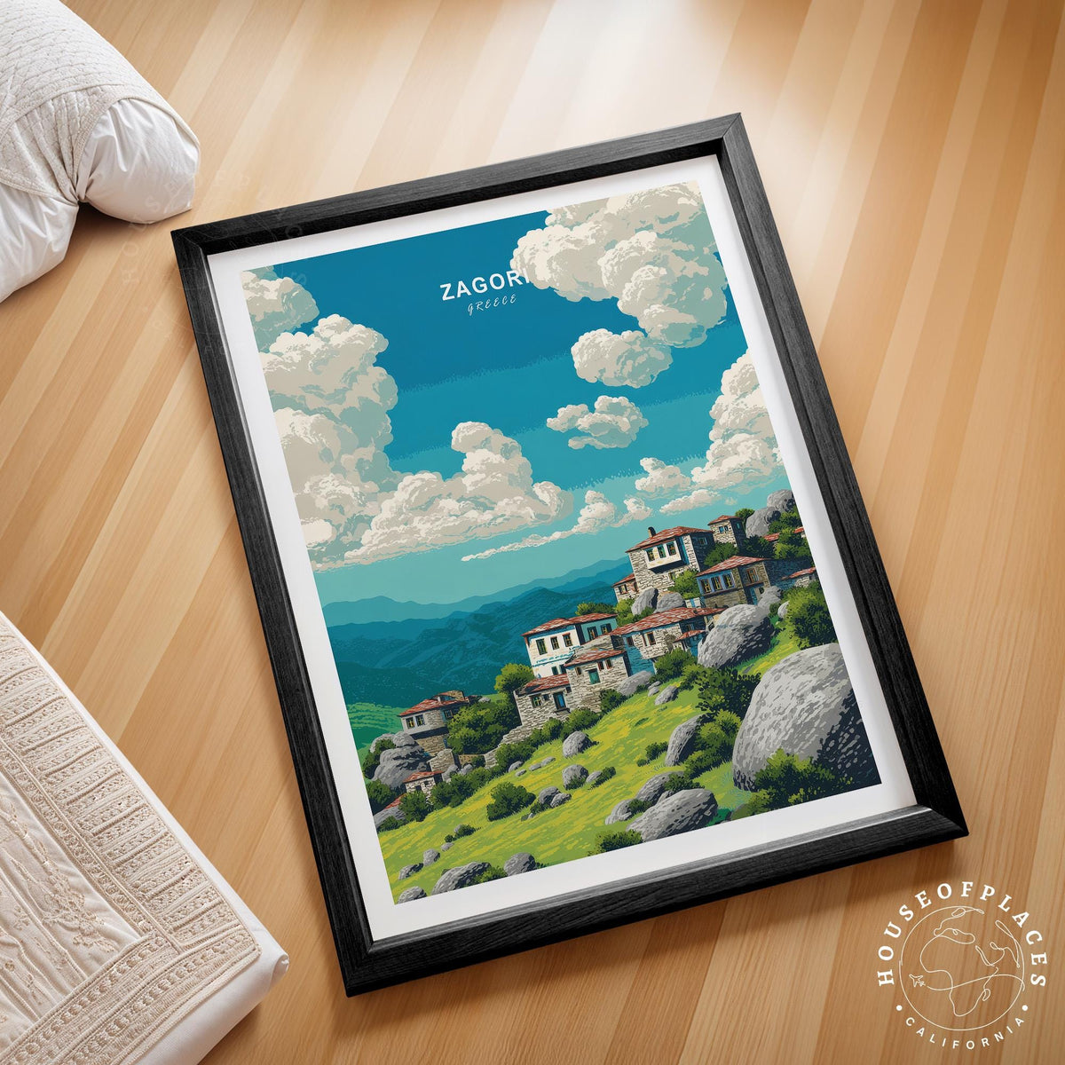 Zagori travel poster – view 2