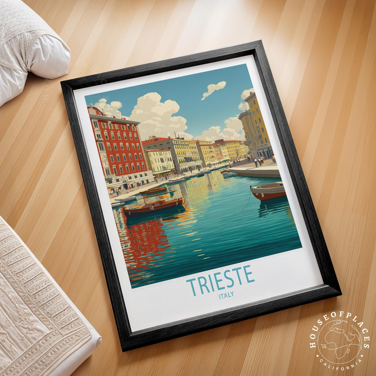 Trieste travel poster – view 2