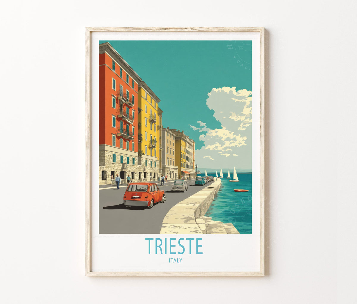 Trieste Travel Poster – Italy Wall Art Print