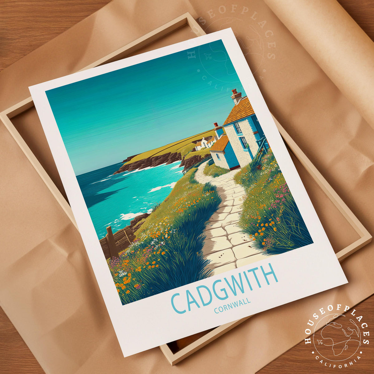 Cadgwith travel poster – view 10