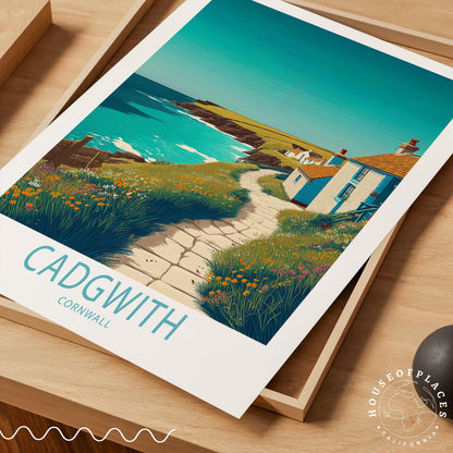 Cadgwith travel poster – view 4