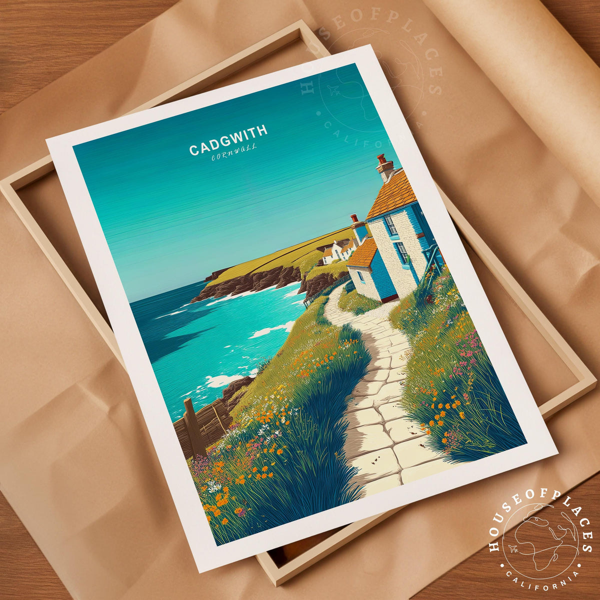 Cadgwith travel poster – view 10