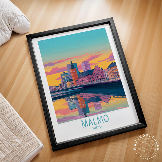 Malmo travel poster – view 2