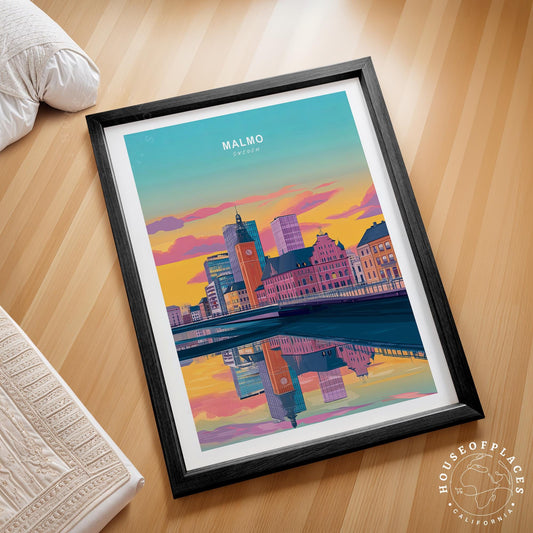 Malmo travel poster – view 2