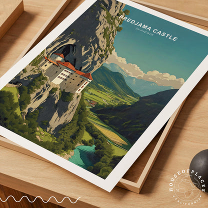Predjama Castle travel poster – view 4