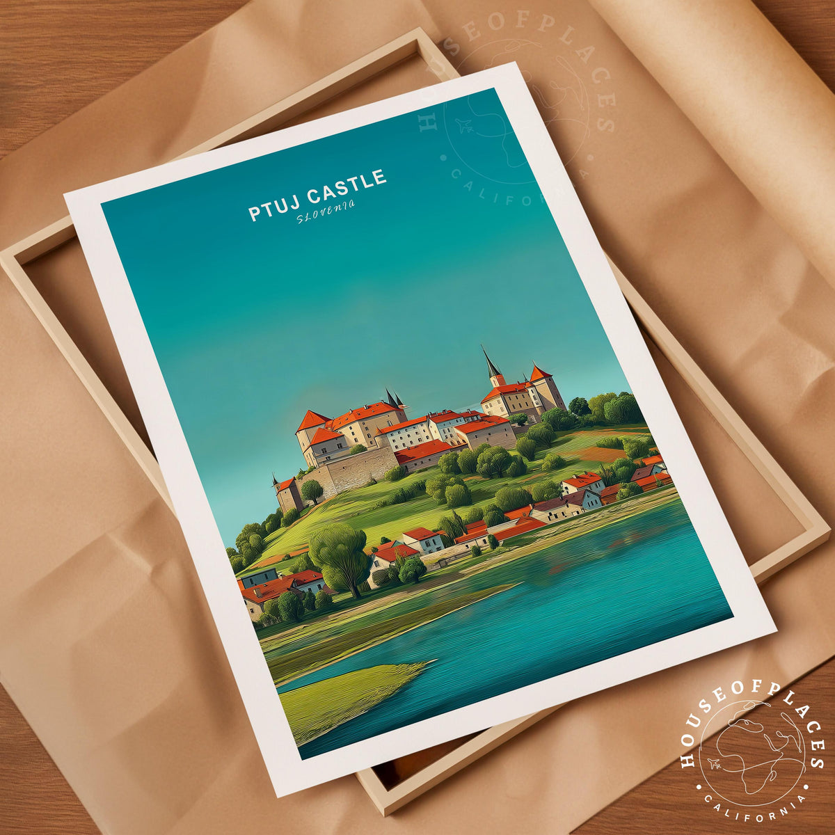 Ptuj Castle travel poster – view 10