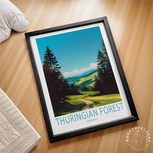 Thuringian Forest travel poster – view 2