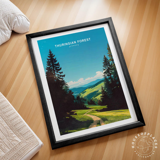 Thuringian Forest travel poster – view 2