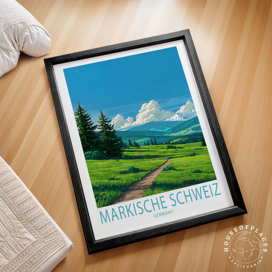 Markische Schweiz travel poster – view 2