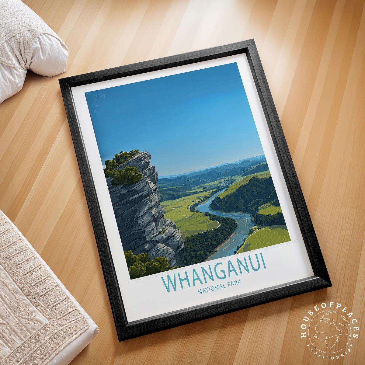 Whanganui National Park travel poster – view 2
