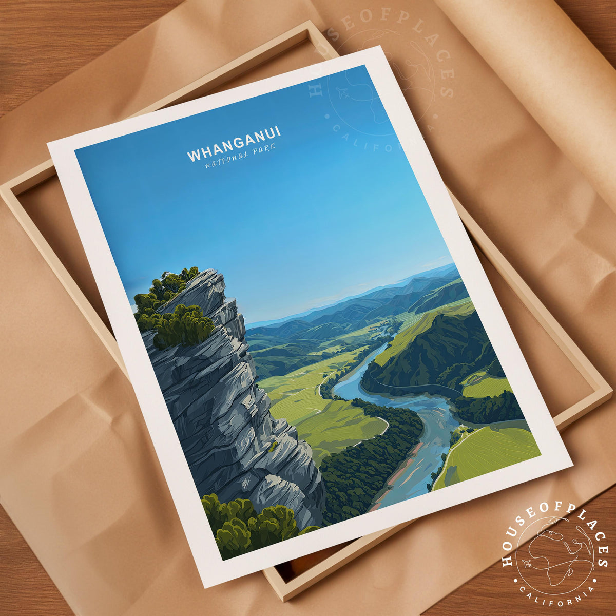 Whanganui National Park travel poster – view 10