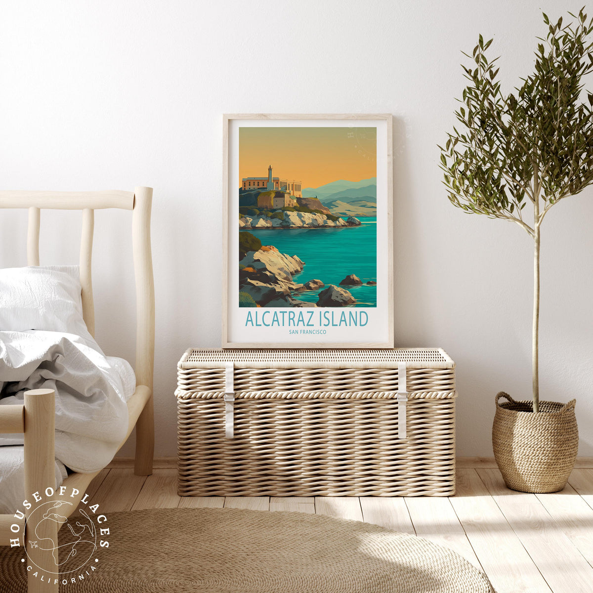 Alcatraz Island San Francisco travel poster – view 3