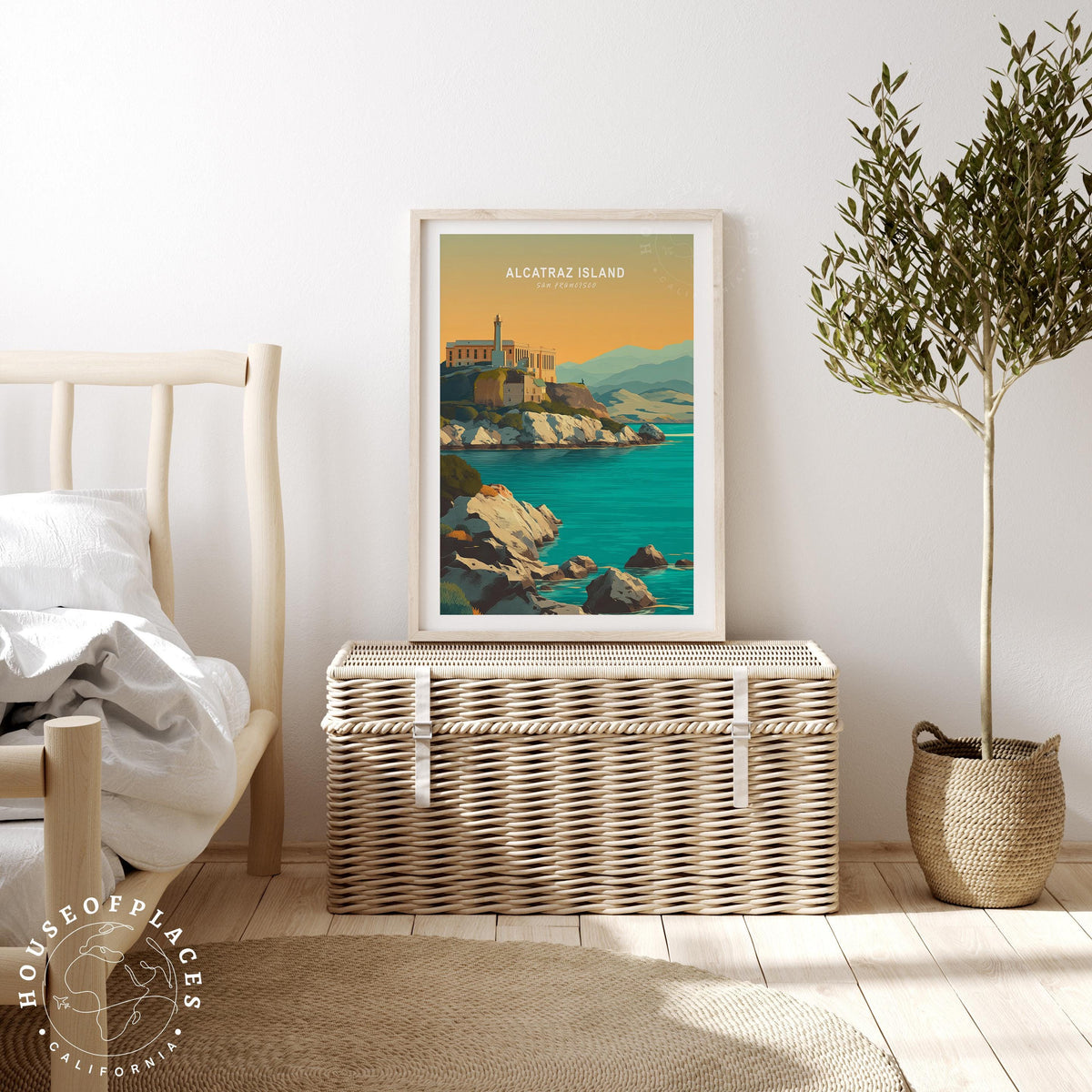 Alcatraz Island San Francisco travel poster – view 3