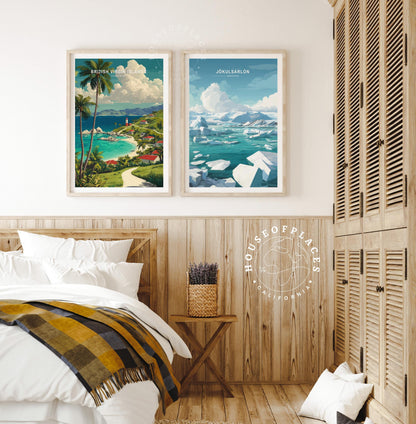 British Virgin Caribbean travel poster – view 9