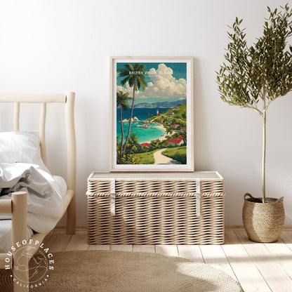 British Virgin Caribbean travel poster – view 3
