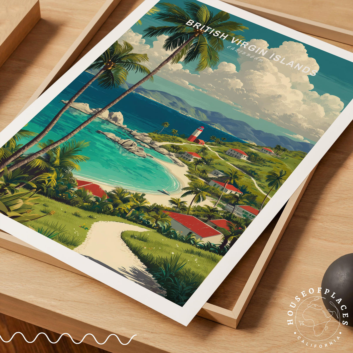 British Virgin Caribbean travel poster – view 7