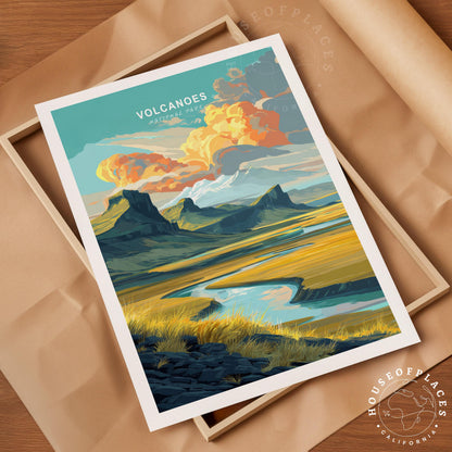 Volcanoes National Park travel poster – view 4