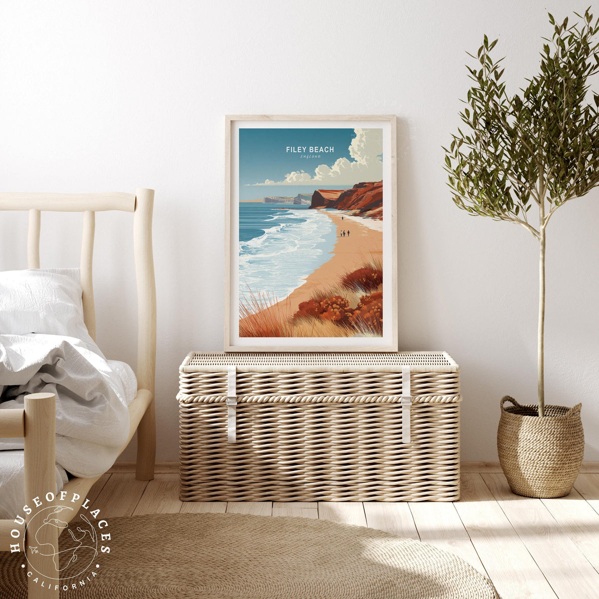 Filey Beach travel poster – view 3