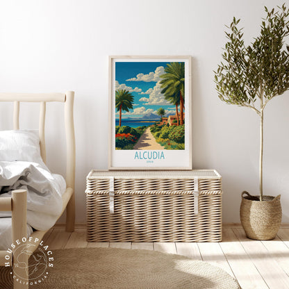 Alcúdia Majorca travel poster – view 3