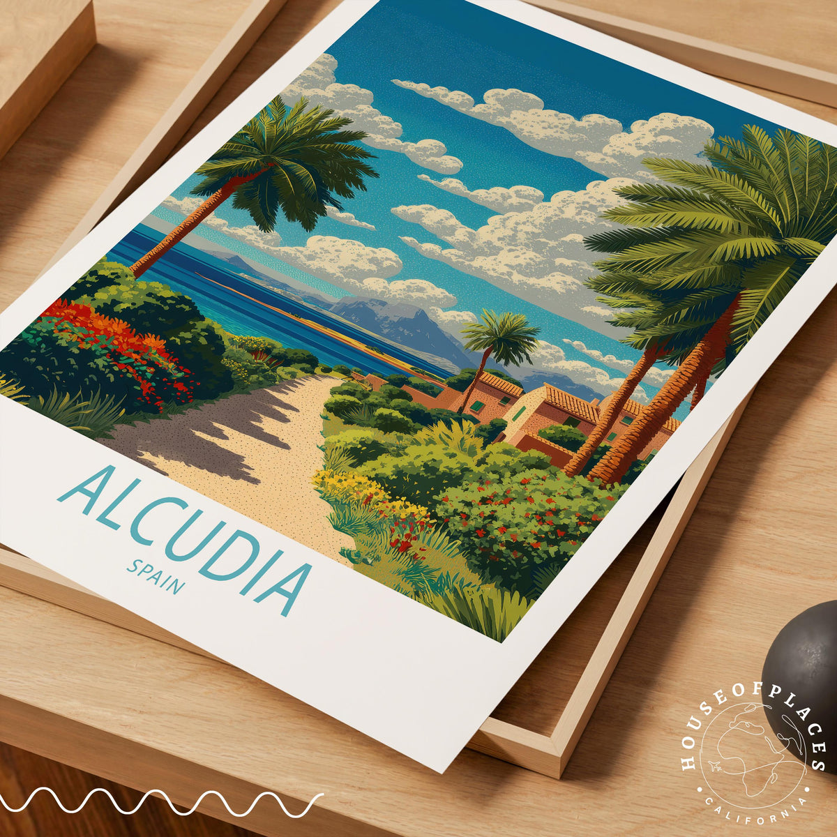 Alcúdia Majorca travel poster – view 7