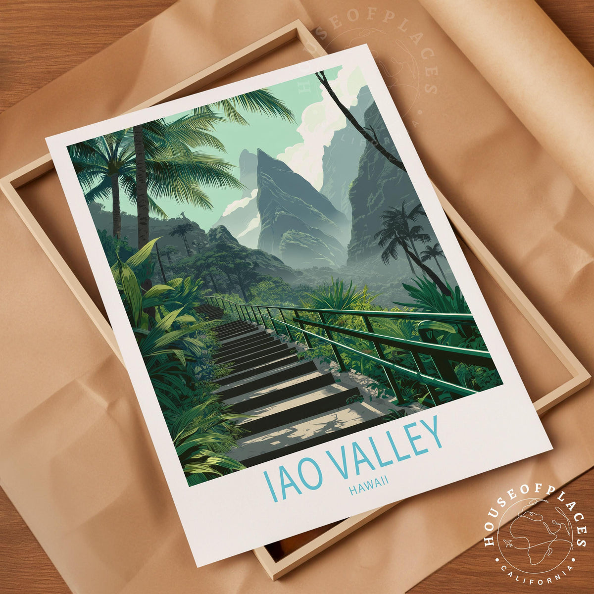 Iao Valley travel poster – view 4