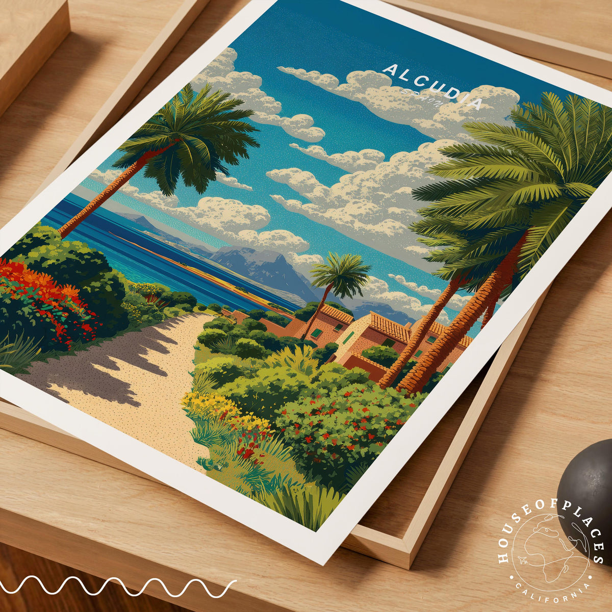 Alcúdia Majorca travel poster – view 7