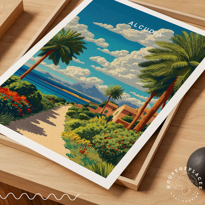 Alcúdia Majorca travel poster – view 7