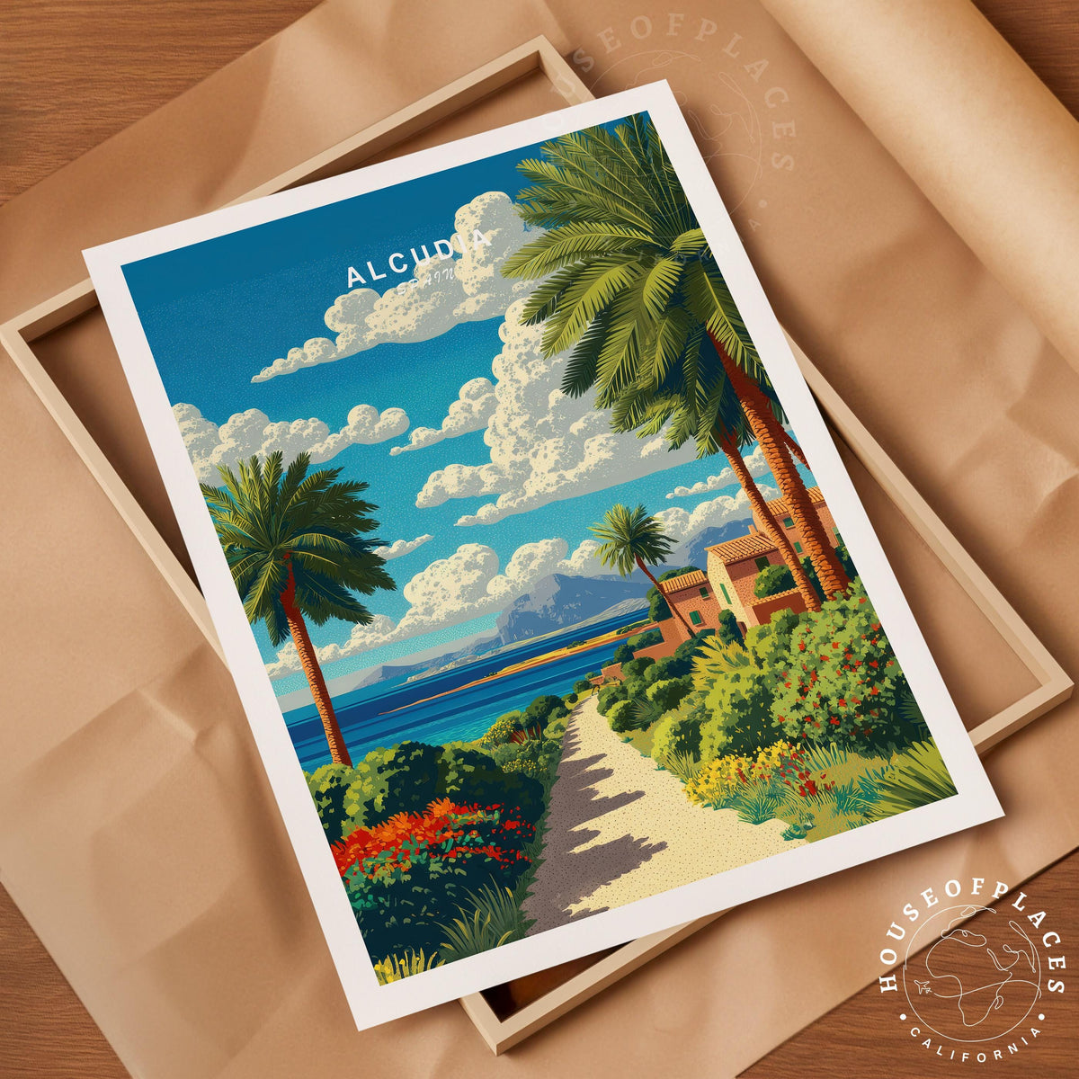 Alcúdia Majorca travel poster – view 4