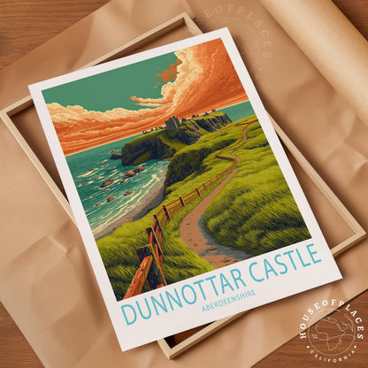 Dunnottar Castle travel poster – view 4