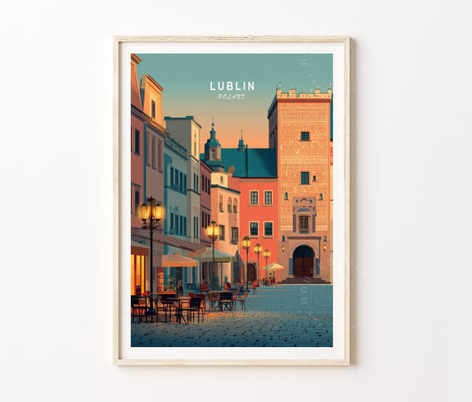 Lublin Travel Poster – Poland Wall Art Print