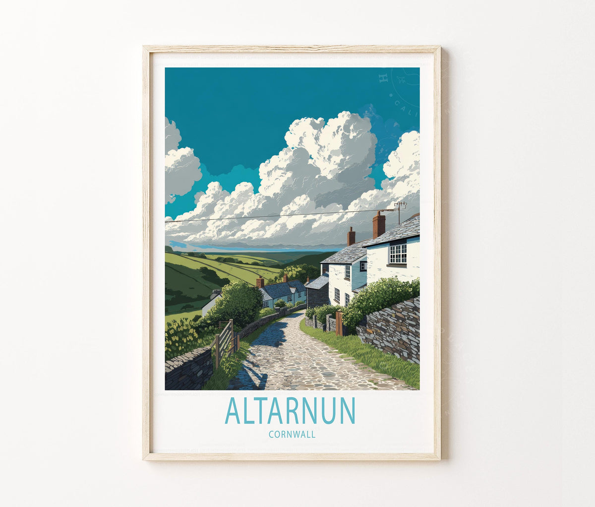 Altarnun Travel Poster – United Kingdom Wall Art Print