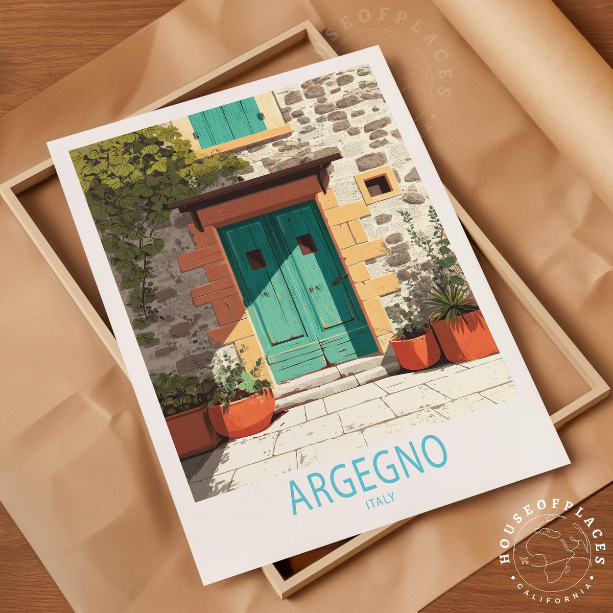 Argegno travel poster – view 4