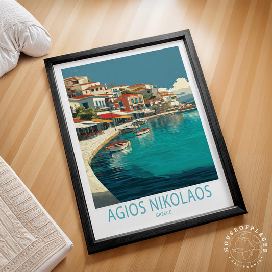 Agios Nikolaos travel poster – view 2