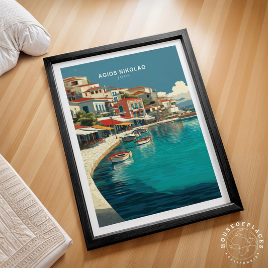 Agios Nikolaos travel poster – view 2