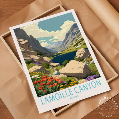 Lamoille Canyon travel poster – view 4